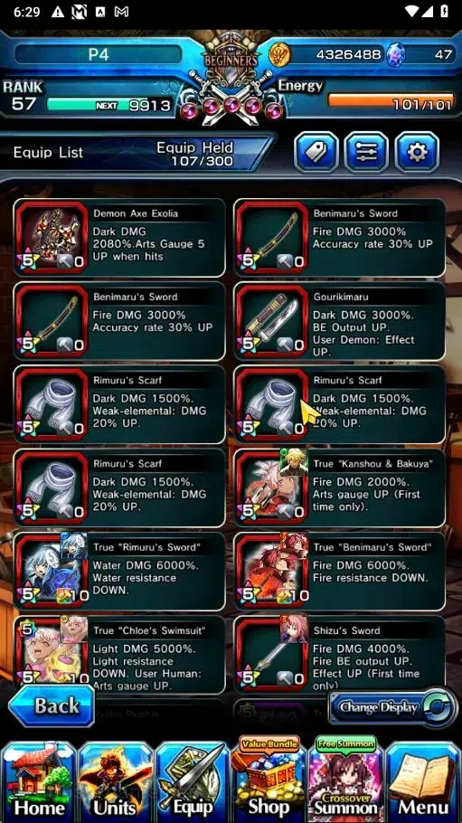 Grand Summoners Accounts Global|Rank 57|12 Ascend+3 TW|[Inumuta,RR Rimuru,S image 11