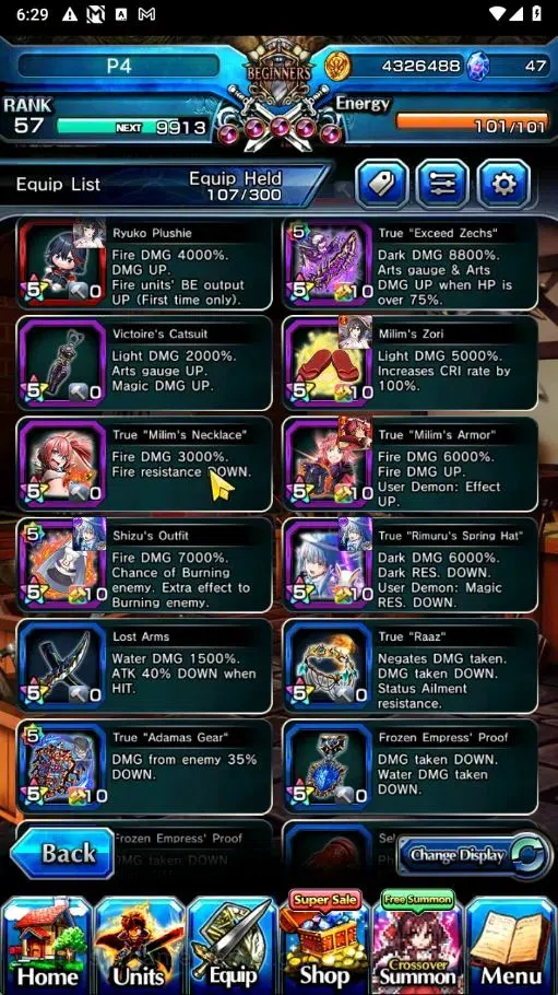 Grand Summoners Accounts Global|Rank 57|12 Ascend+3 TW|[Inumuta,RR Rimuru,S image 12