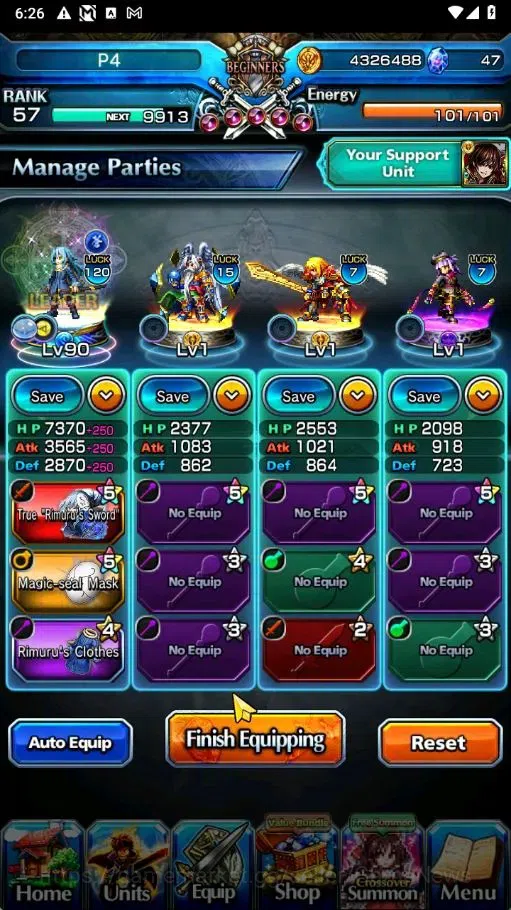 Grand Summoners Accounts Global|Rank 57|12 Ascend+3 TW|[Inumuta,RR Rimuru,S image 3