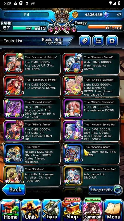 Grand Summoners Accounts Global|Rank 57|12 Ascend+3 TW|[Inumuta,RR Rimuru,S image 6