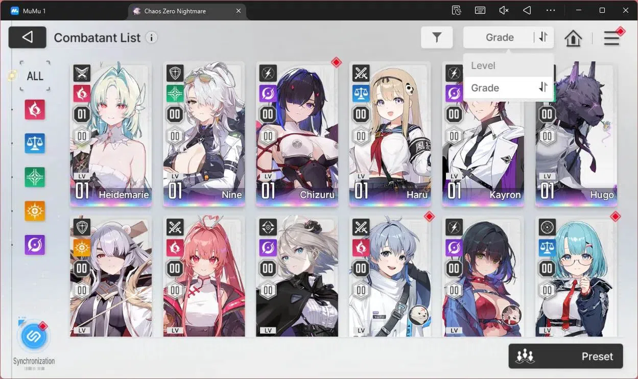 Chaos Zero Nightmare Accounts ASIA | Lv54 | 9 SSR | Heidemarie ME 1 | Selector O image 10