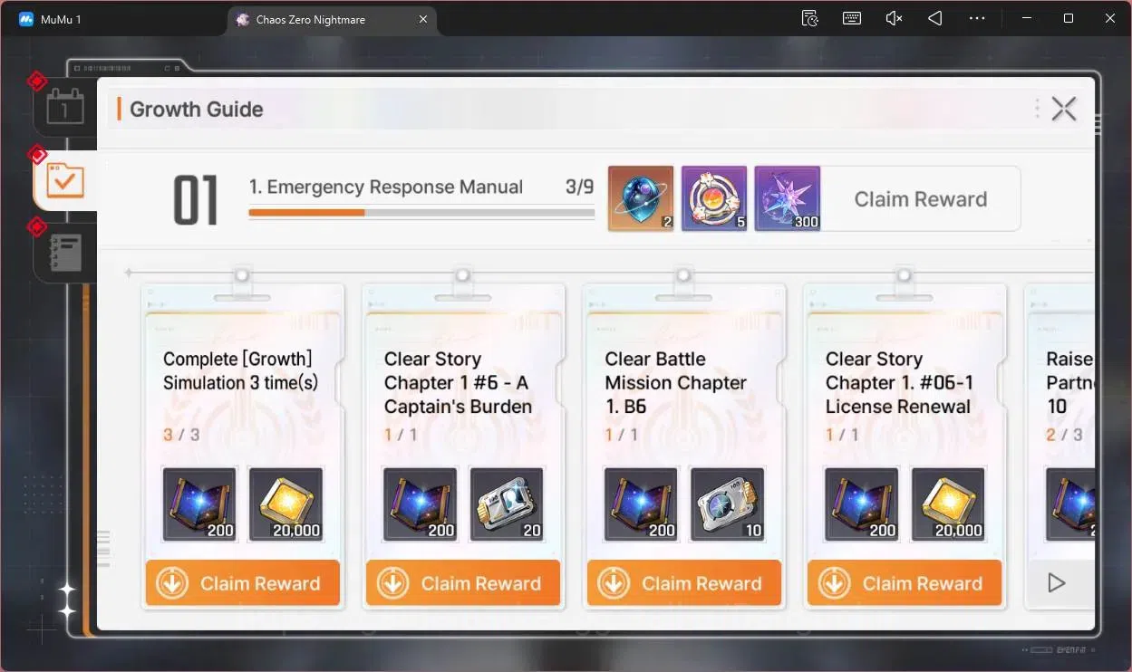 Chaos Zero Nightmare Accounts ASIA | Lv54 | 9 SSR | Heidemarie ME 1 | Selector O image 3
