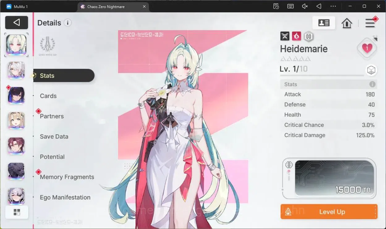 Chaos Zero Nightmare Accounts ASIA | Lv54 | 9 SSR | Heidemarie ME 1 | Selector O image 9