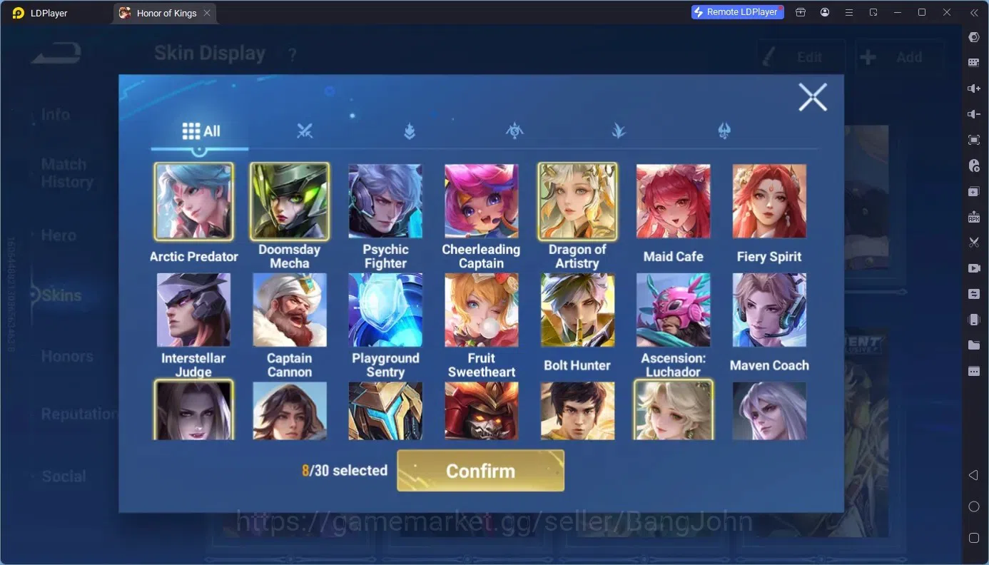 Honor of Kings Accounts Global | 113H 113S | 2 Legend: Lady Sun, Allain | image 4