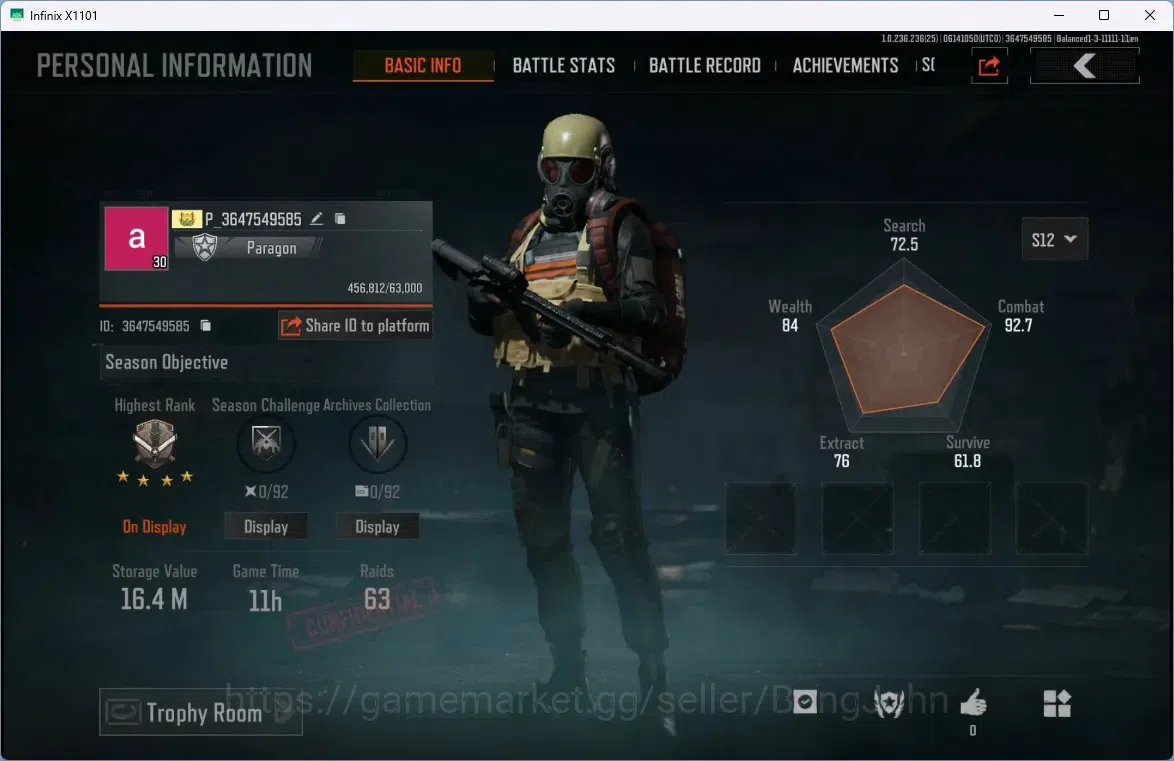 Arena Breakout Accounts Mobile | LV 30 | SV 16.4 M | CV 11.1 M | Maelstrom image 1