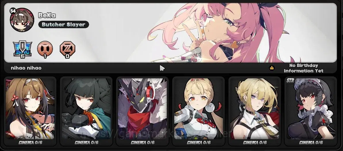 Zenless Zone Zero Accounts Starter ASIA|IK 54|1K Polyc+39 EMT|8 Limited[Shunguang+Sign,S 5