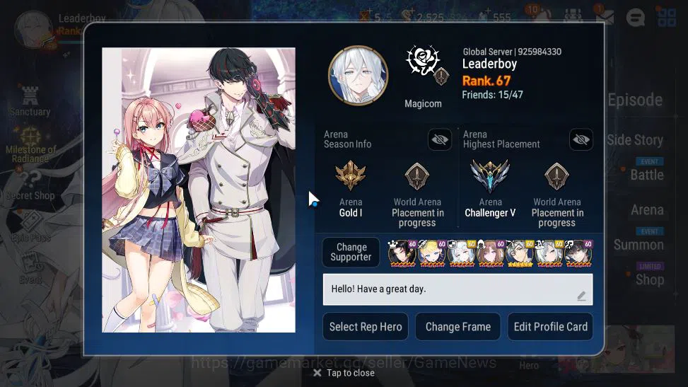 Epic Seven Accounts GLOBAL Unverif|13 ML(SN Yulha,NM Luna,Belian,SS Vi image 8