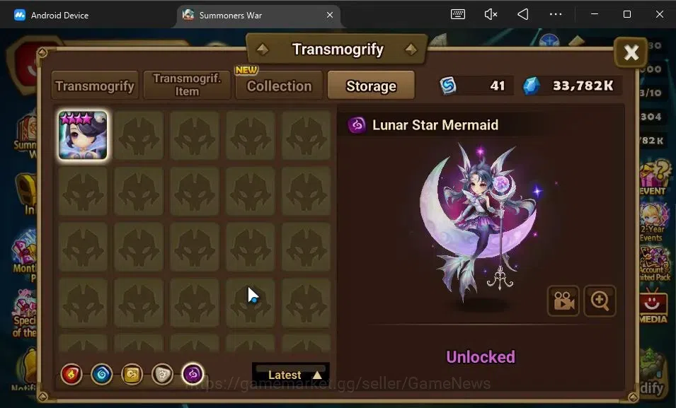 Summoners War: Sky Arena Accounts GLOBAL Lv100|1 LD[Grogen]|20 Total NB5[Layla,Adria image 13