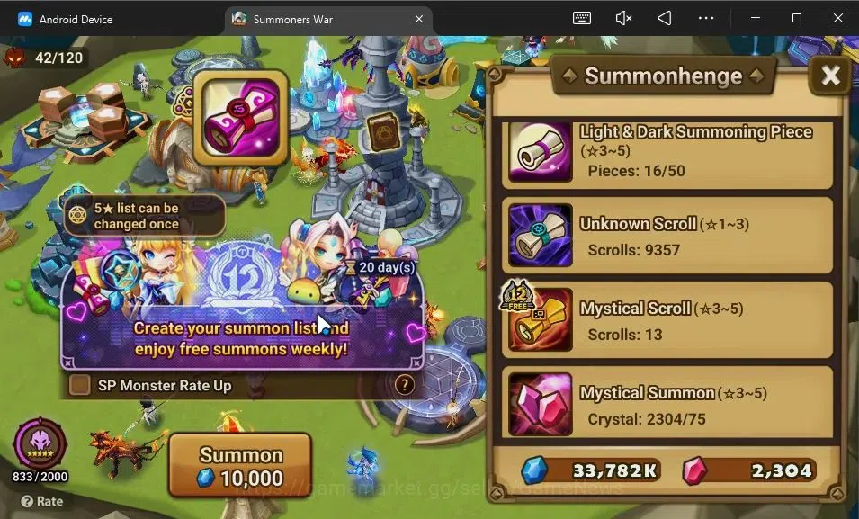 Summoners War: Sky Arena Accounts GLOBAL Lv100|1 LD[Grogen]|20 Total NB5[Layla,Adria image 16