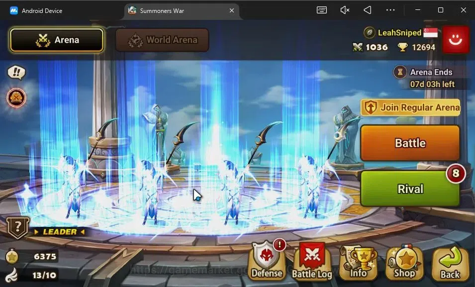 Summoners War: Sky Arena Accounts GLOBAL Lv100|1 LD[Grogen]|20 Total NB5[Layla,Adria image 9