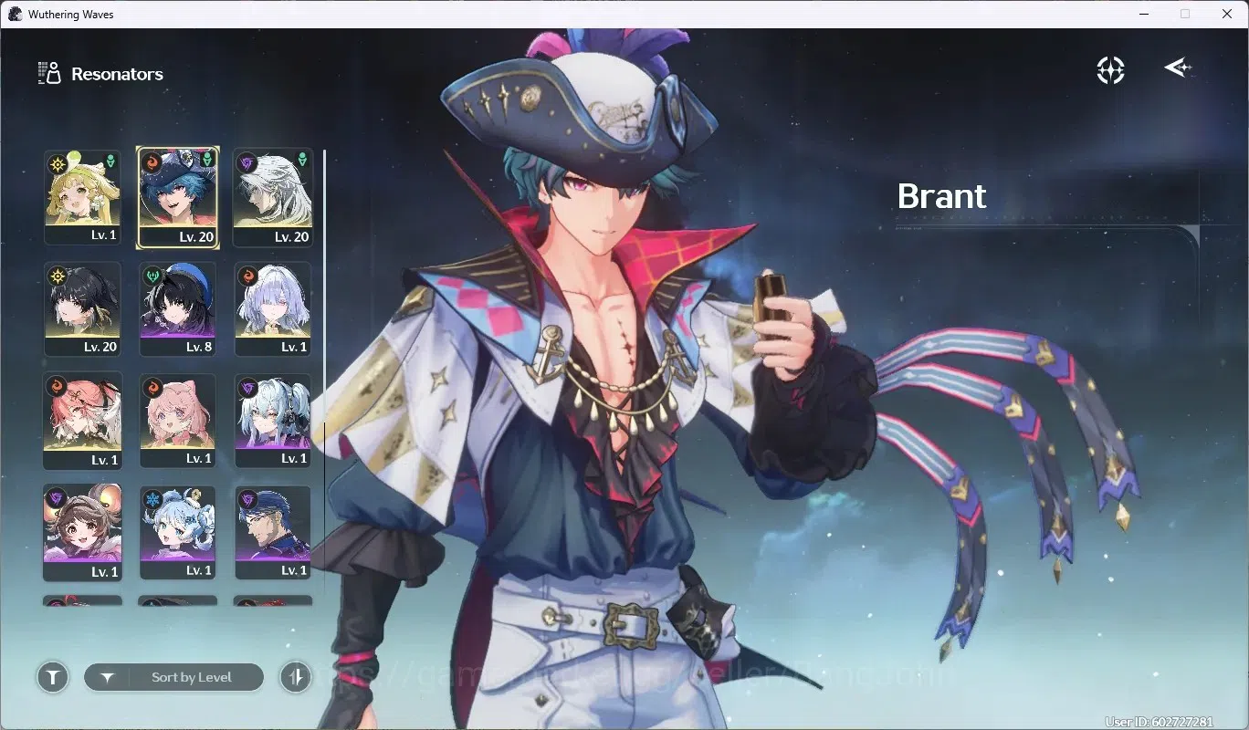 Wuthering Waves Accounts EU |UL 8|Rank 1|Starter|4 Limited Char [brant, mor image 2