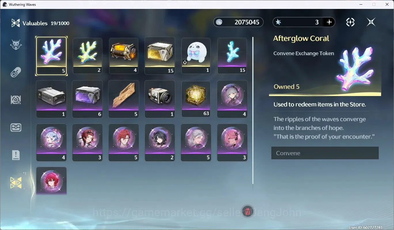 Wuthering Waves Accounts EU |UL 8|Rank 1|Starter|4 Limited Char [brant, mor image 8