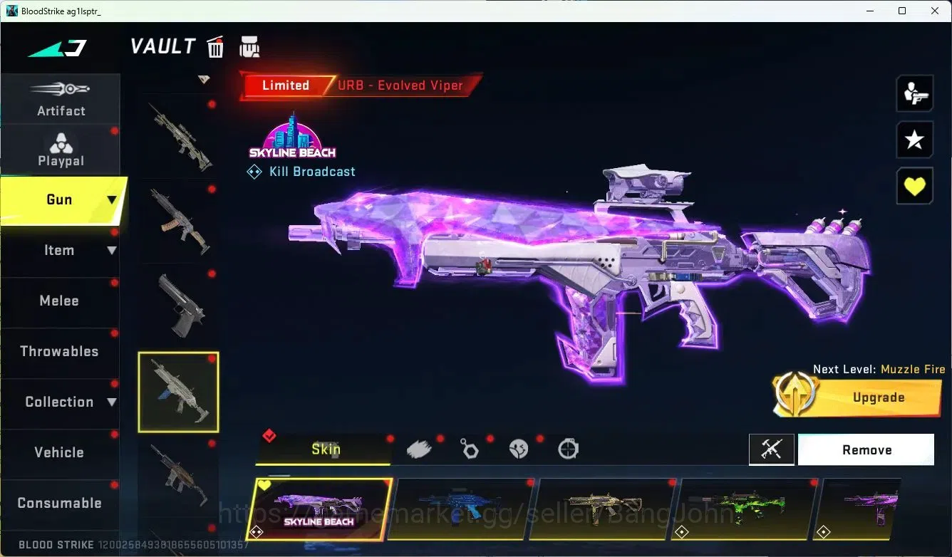 Blood Strike Accounts ASIA|COLLAB=KAR98K,MCX,SCAR,|LIMITED=URB,MP155,AR9 image 18