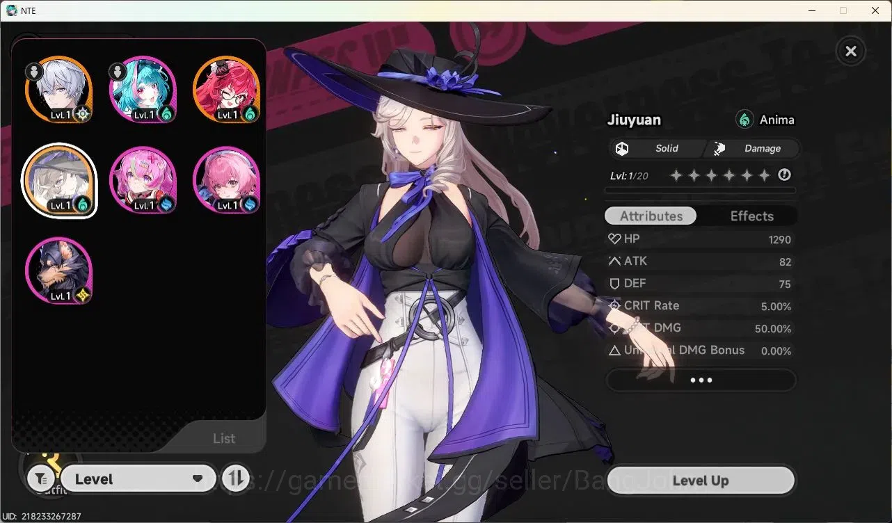 Neverness to Everness Accounts SEA | Starter Lv 3 | 2 SSR (Nanally,Jiuyuan)+ 6 SR image 3