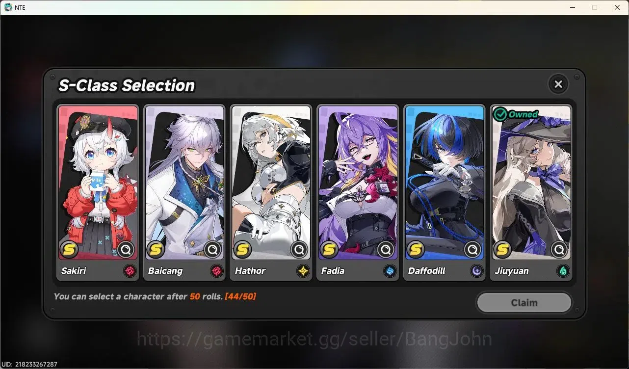 Neverness to Everness Accounts SEA | Starter Lv 3 | 2 SSR (Nanally,Jiuyuan)+ 6 SR image 4