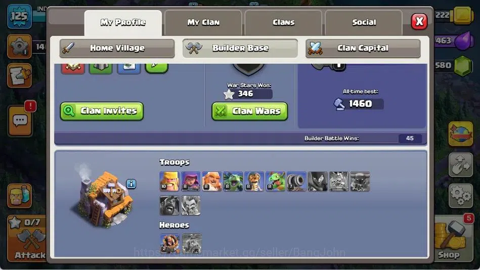 Clash of Clans Accounts Global |TH 15-BH 5|LVL 125|BK 54,AQ 58,MP 42,GW 43 image 18