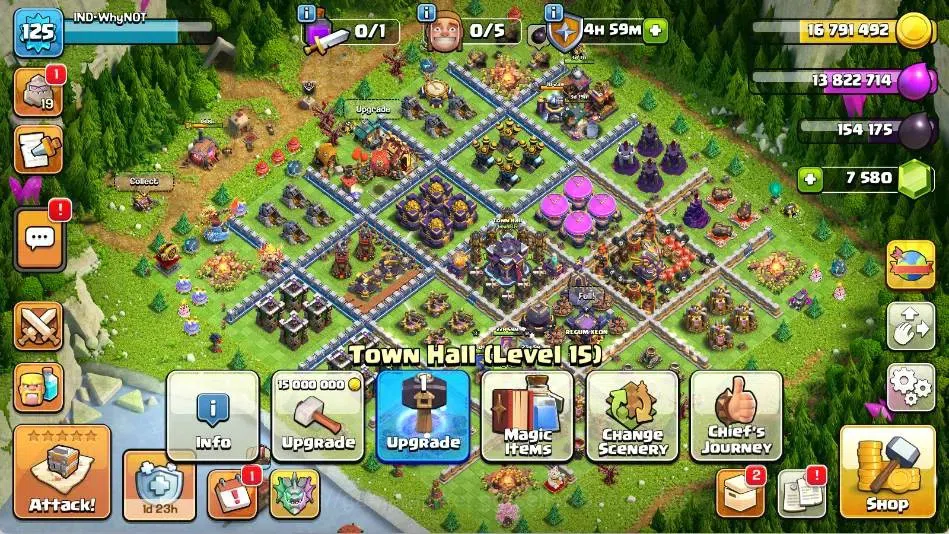 Clash of Clans Accounts Global |TH 15-BH 5|LVL 125|BK 54,AQ 58,MP 42,GW 43 image 2