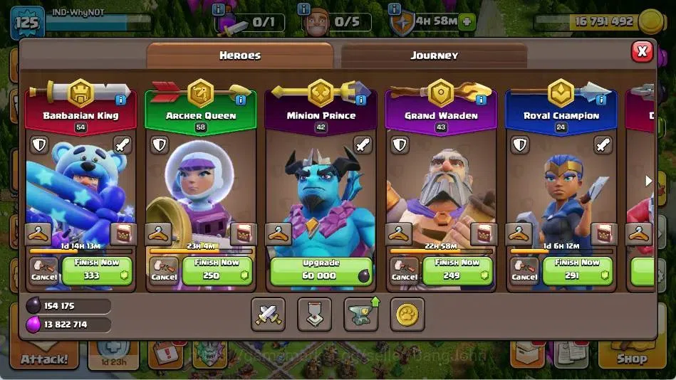Clash of Clans Accounts Global |TH 15-BH 5|LVL 125|BK 54,AQ 58,MP 42,GW 43 image 8