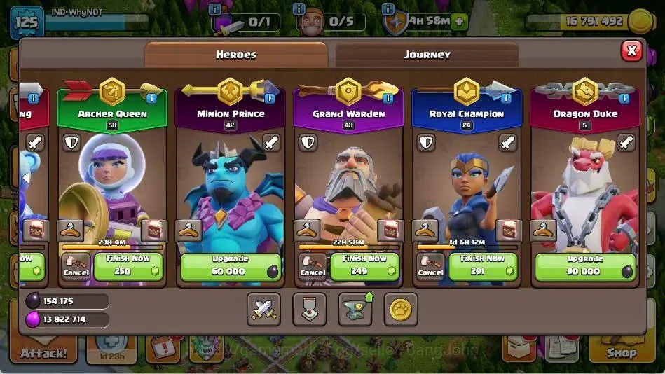 Clash of Clans Accounts Global |TH 15-BH 5|LVL 125|BK 54,AQ 58,MP 42,GW 43 image 9