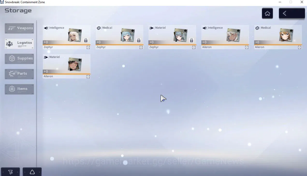 Snowbreak: Containment Zone Accounts SEA | Lv 5 | Starter Box Limit SSR And Weapon + 3 Char SSR (Riptide,Nightglow,Winter 2