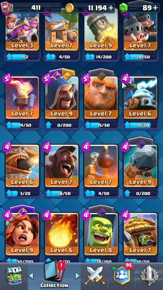 Clash Royale Accounts Lvl 411|KTL 10|Trophy 3199|Card 53|1 Hero 3 EVO| 9 image 16