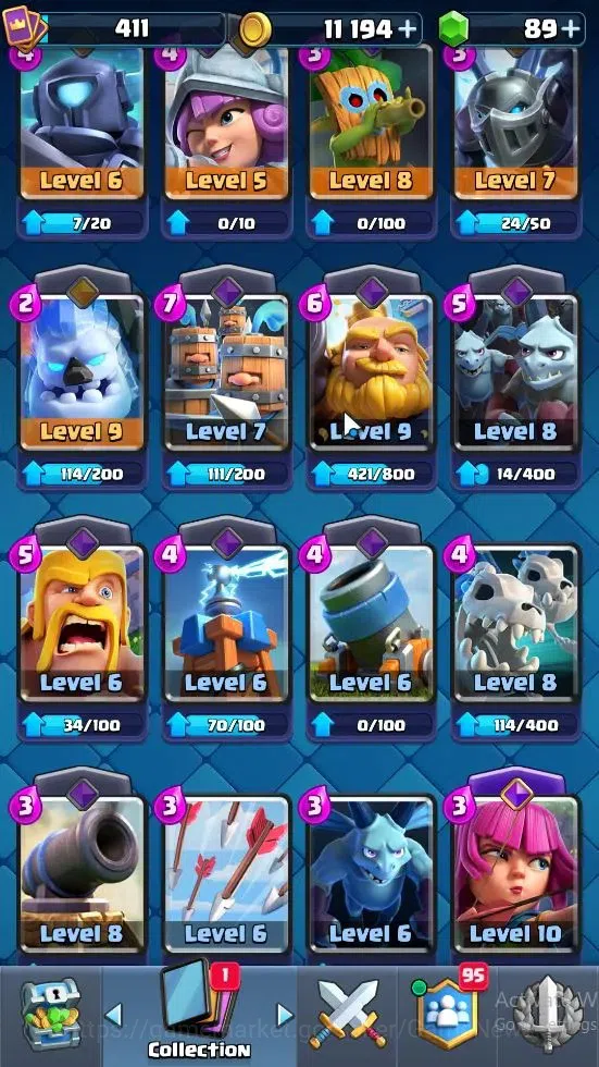 Clash Royale Accounts Lvl 411|KTL 10|Trophy 3199|Card 53|1 Hero 3 EVO| 9 image 17