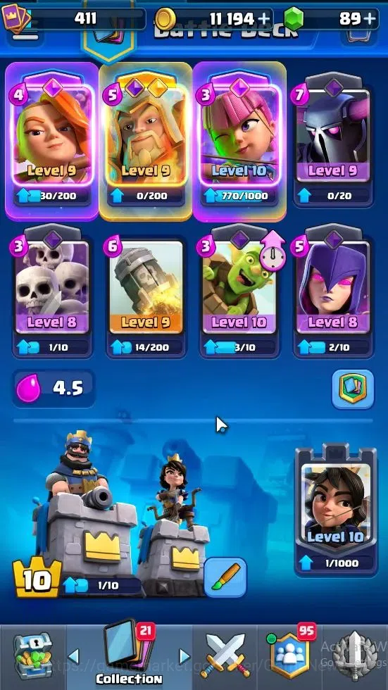 Clash Royale Accounts Lvl 411|KTL 10|Trophy 3199|Card 53|1 Hero 3 EVO| 9 image 4