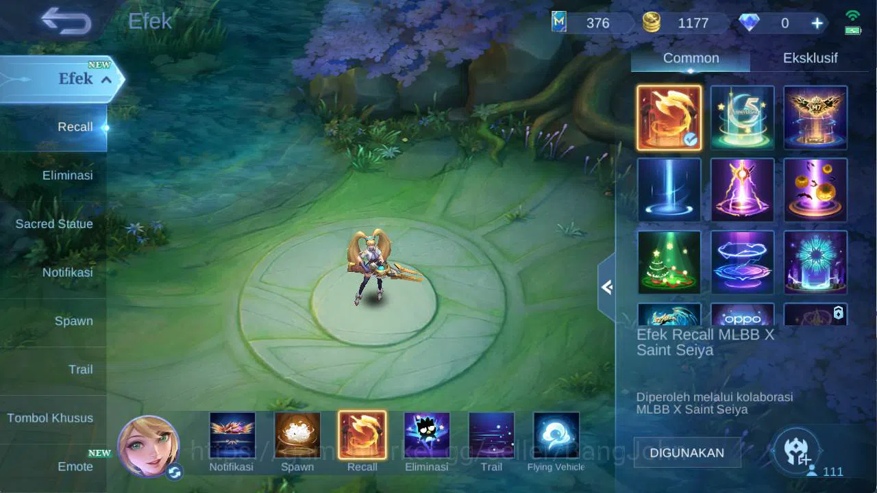 Mobile Legends: Bang Bang Accounts hero 111 skin 176 sanrio florin, saber rafaela, dr image 11