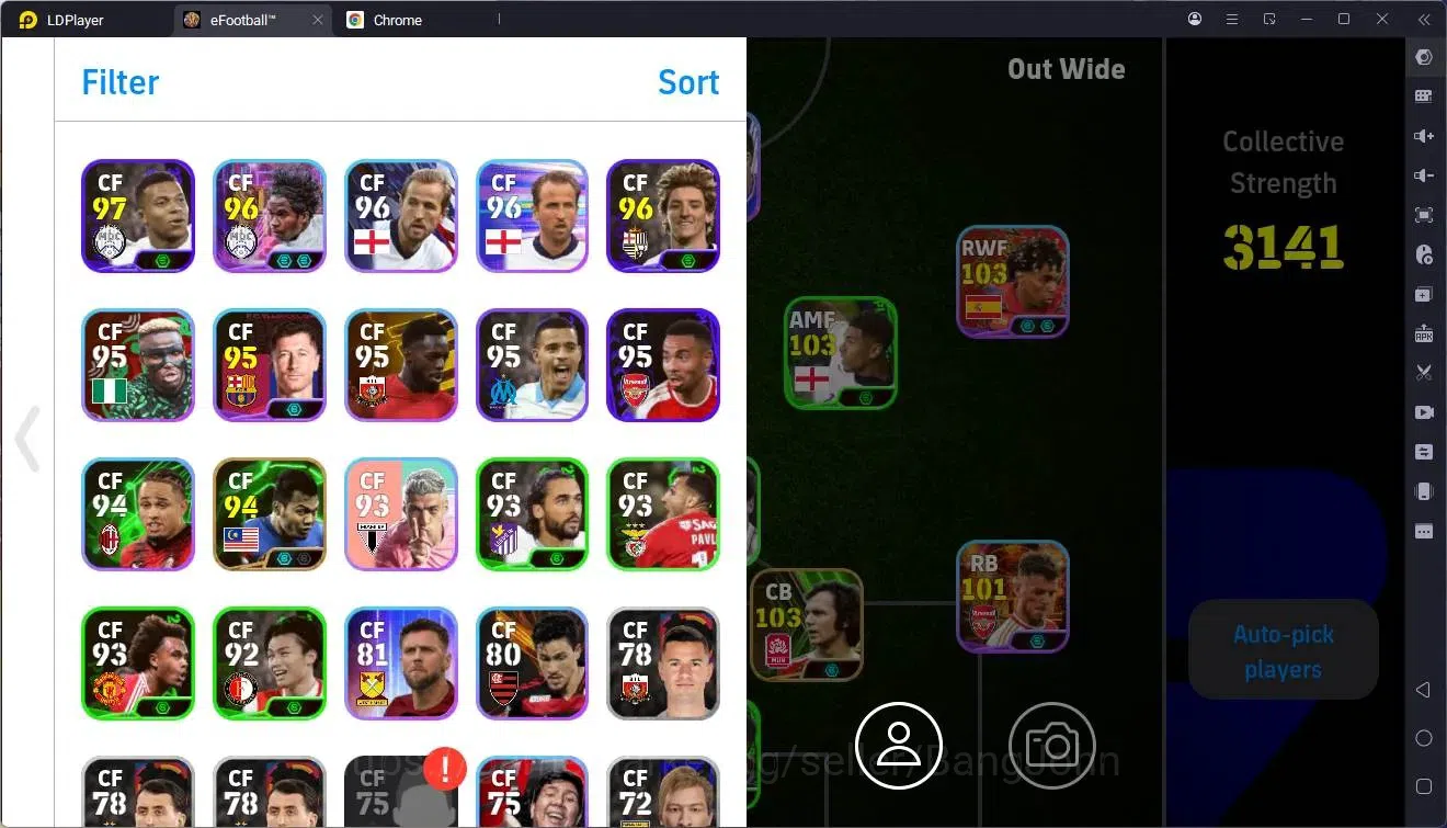 eFootball Accounts Mobile|PW 3141|Epic Beckenbauer,Kuyt,Serginho,Mada image 2
