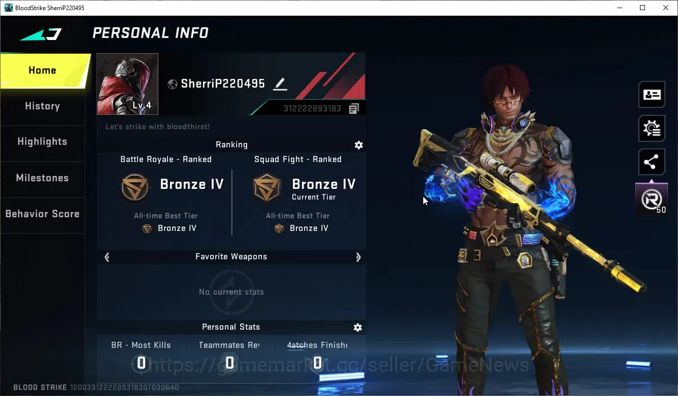 Blood Strike Accounts Collab Skin ASIA|1 ULTRA NACHO-EDM|3 Legendary(M4A1Venom,Kala-Celestial,VSS Explorer)|Log Netease|Take 2