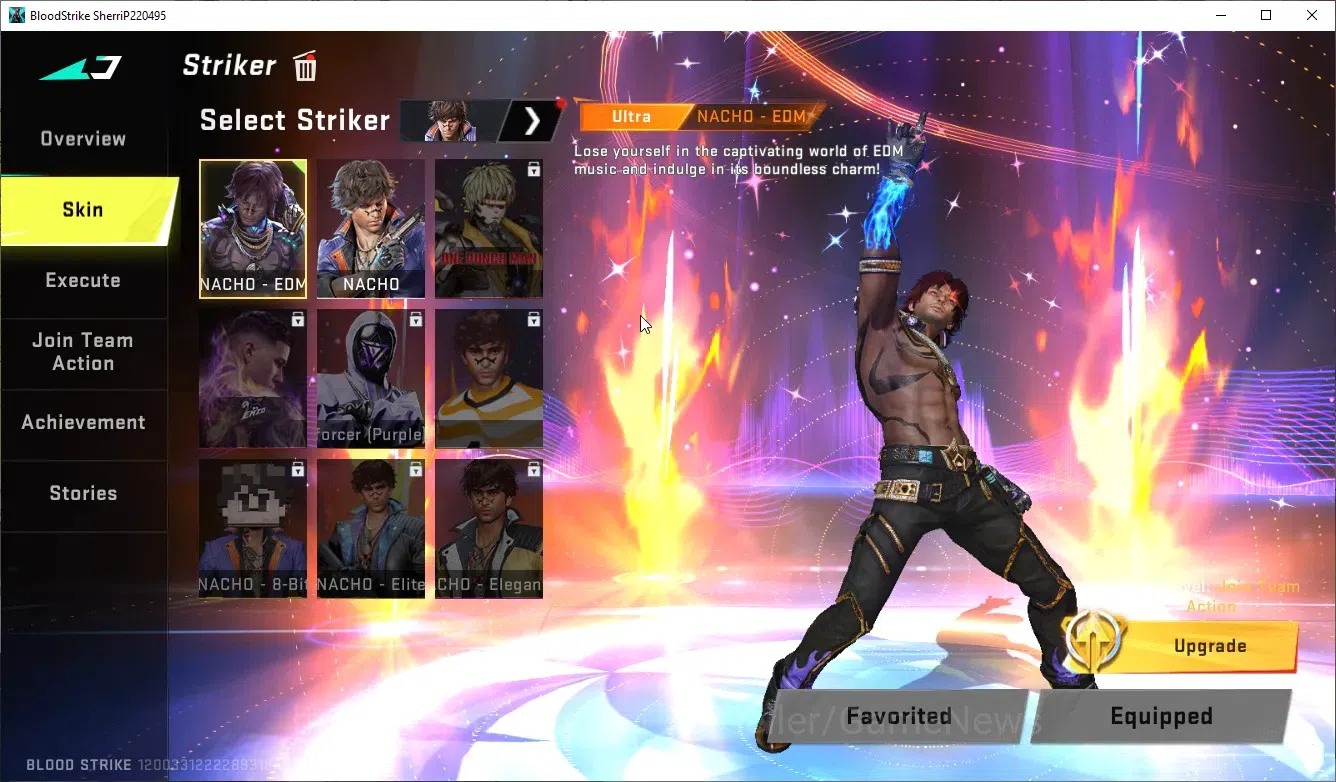 Blood Strike Accounts Collab Skin ASIA|1 ULTRA NACHO-EDM|3 Legendary(M4A1Venom,Kala-Celestial,VSS Explorer)|Log Netease|Take 3