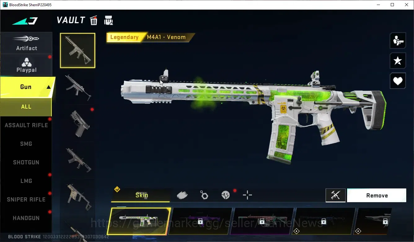 Blood Strike Accounts Collab Skin ASIA|1 ULTRA NACHO-EDM|3 Legendary(M4A1Venom,Kala-Celestial,VSS Explorer)|Log Netease|Take 4