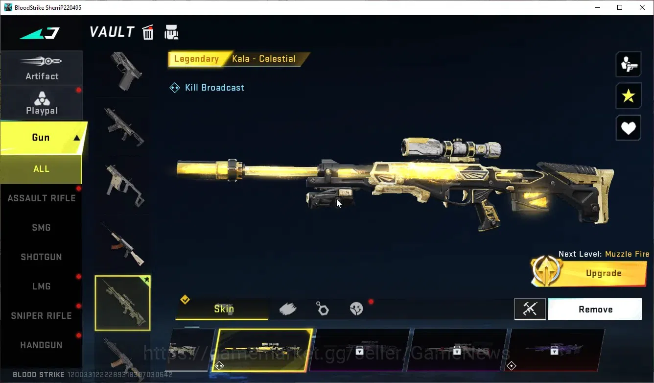 Blood Strike Accounts Collab Skin ASIA|1 ULTRA NACHO-EDM|3 Legendary(M4A1Venom,Kala-Celestial,VSS Explorer)|Log Netease|Take 5