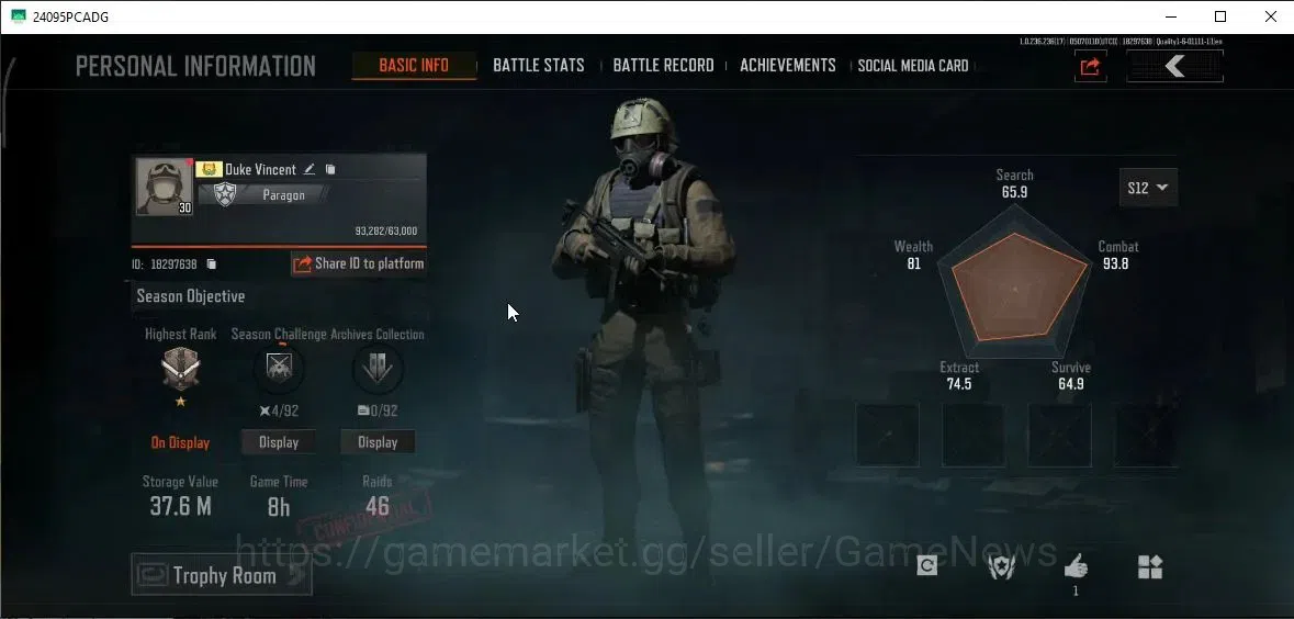 Arena Breakout Accounts MOBILE Lv30|SV 37,6M|CV 35,5M|GM AK-12,ET Mosin,Ce image 2