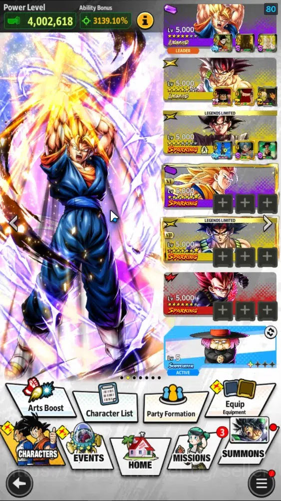 Dragon Ball Legends Accounts 103M Total Power|LV 173|3UL+3LR+20LL|SFPS4 Goku,FF image 2