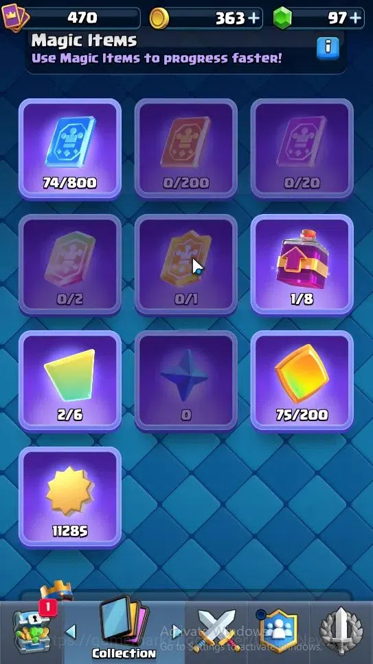 Clash Royale Accounts High-End Lvl 470|KTL 10|Trophy 3529|Card 58/121|1 Hero 4 EVO 1 Legend 15 Epic 20 Rare 22 Common|2 Wild 5