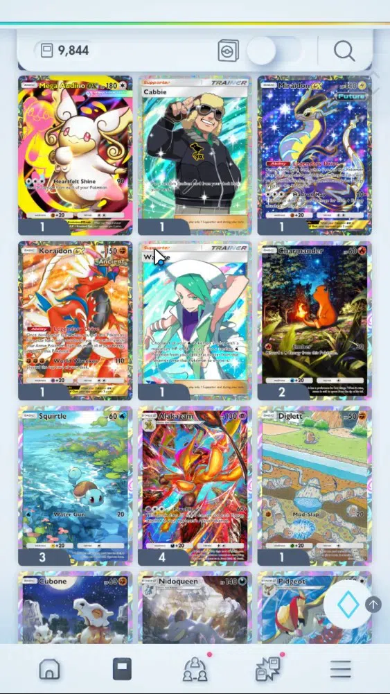 Pokémon TCG Pocket Accounts EN 9,8K Card|151 EX|3 Crown [Candy,Baxcalibur,I Va image 11