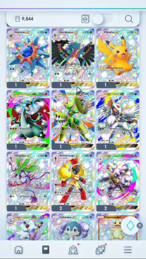 Pokémon TCG Pocket Accounts EN 9,8K Card|151 EX|3 Crown [Candy,Baxcalibur,I Va image 2