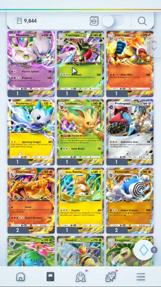 Pokémon TCG Pocket Accounts EN 9,8K Card|151 EX|3 Crown [Candy,Baxcalibur,I Va image 20