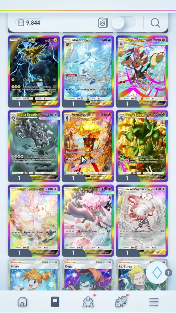 Pokémon TCG Pocket Accounts EN 9,8K Card|151 EX|3 Crown [Candy,Baxcalibur,I Va image 8