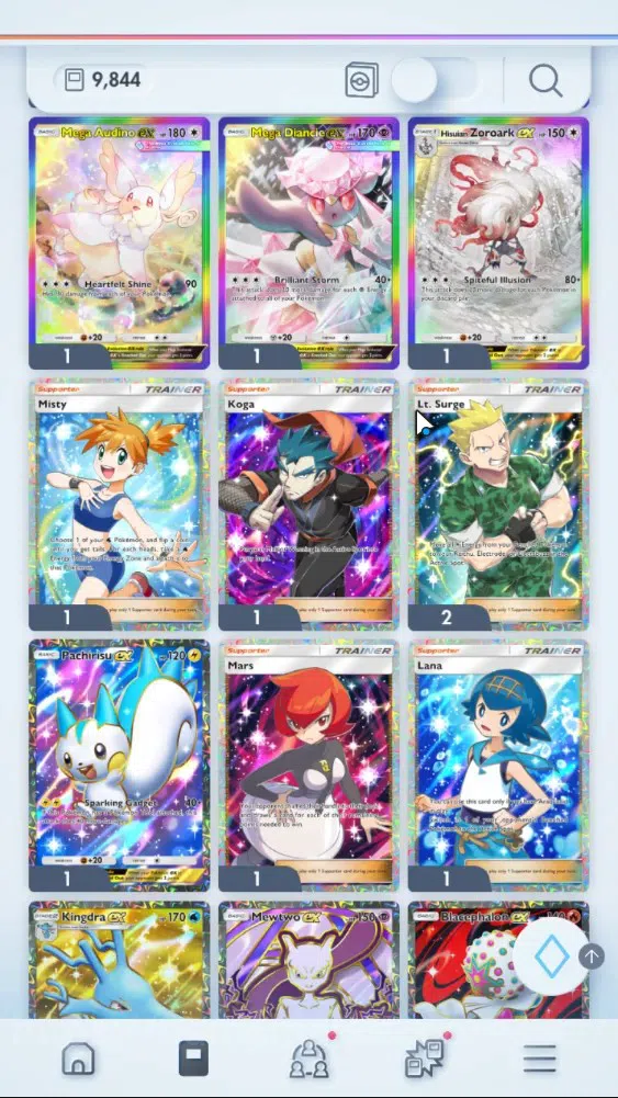 Pokémon TCG Pocket Accounts EN 9,8K Card|151 EX|3 Crown [Candy,Baxcalibur,I Va image 9