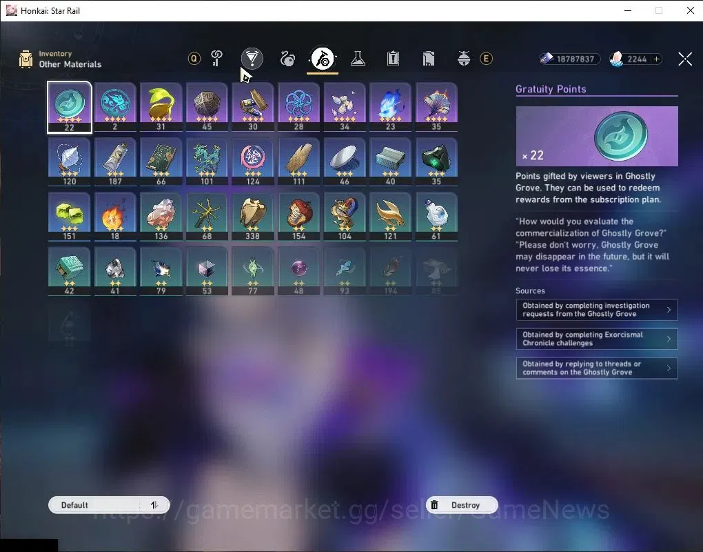 Honkai Star Rail Accounts Asia|TL 67|2,2K SJ|Premium Elation|10 Limited|[SW  image 9