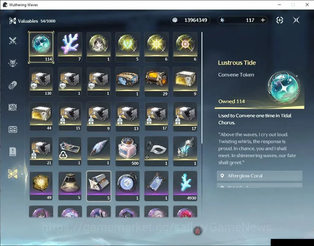 Wuthering Waves Accounts NA | UL 47 | 114 Lustrous | 1 Limited | Hiyuki R3 image 9