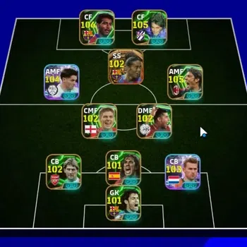 eFootball Accounts Legends & Iconic Players Android|Big Time Ronaldinho|Epic Romario,Gabriel Batitusta,Rui Costa|Show Time