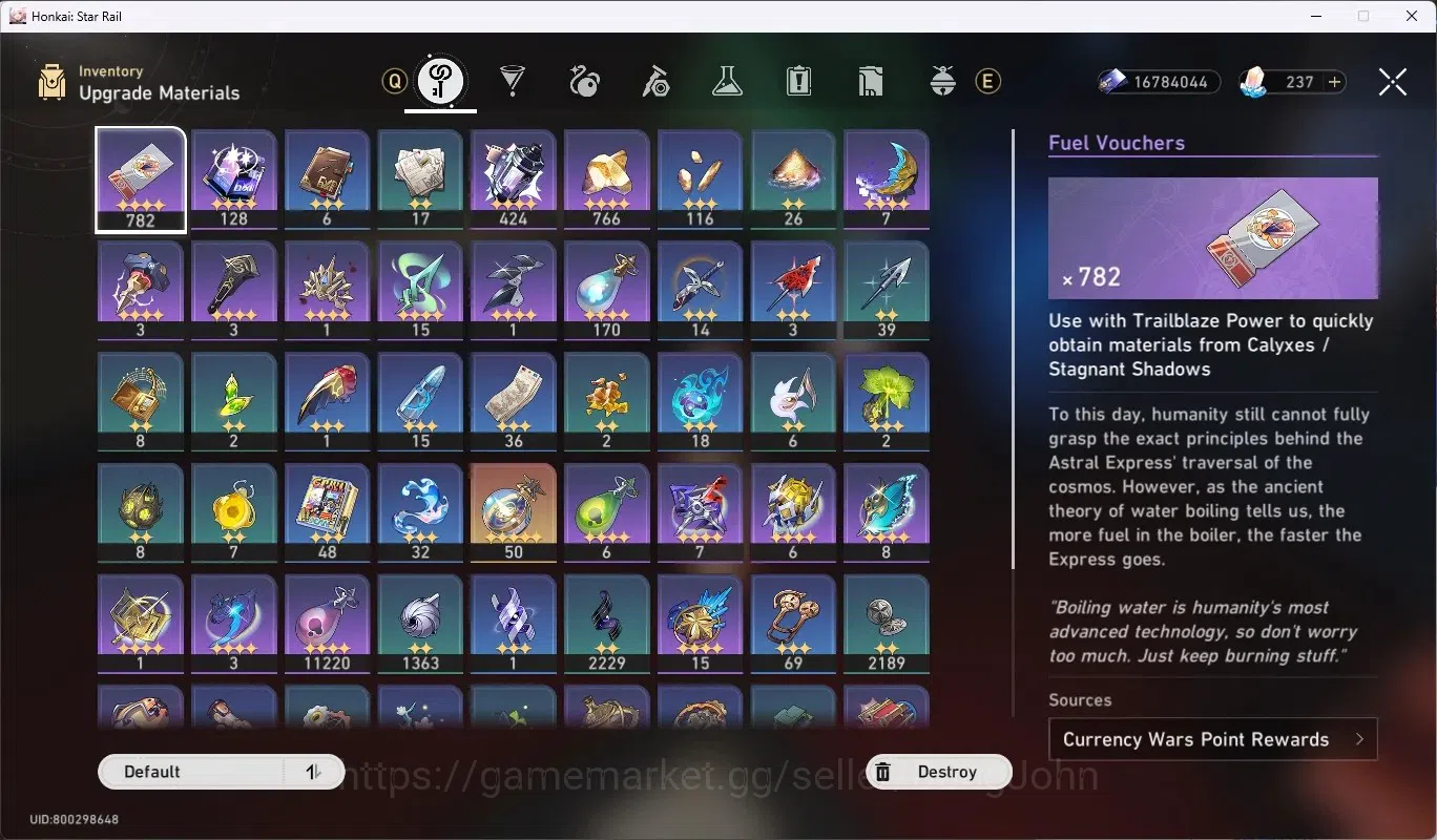 Honkai Star Rail Accounts ASIA|TL 70|21 char Limited[SeeleE1,Phainon,Aventur image 5