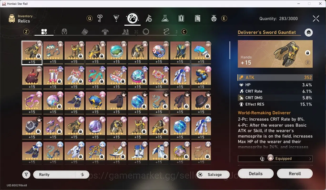 Honkai Star Rail Accounts ASIA|TL 70|21 char Limited[SeeleE1,Phainon,Aventur image 7