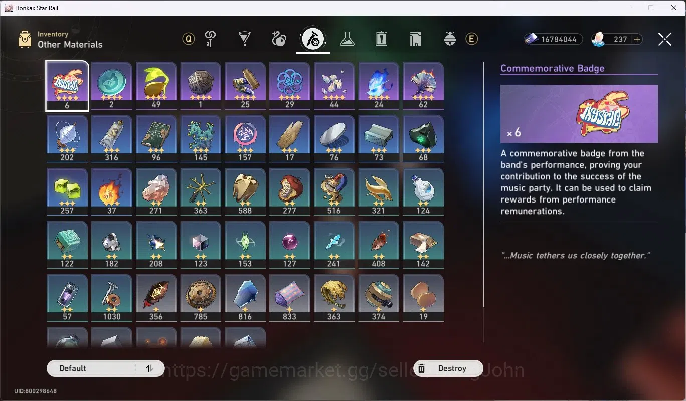 Honkai Star Rail Accounts ASIA|TL 70|21 char Limited[SeeleE1,Phainon,Aventur image 8