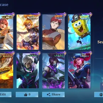 Mobile Legends: Bang Bang Accounts Others Hero 94|Skins 113|Lightborn Fanny,M4 Beatrix,2 Venom [Gusion,Hanabi],2 Saber,2