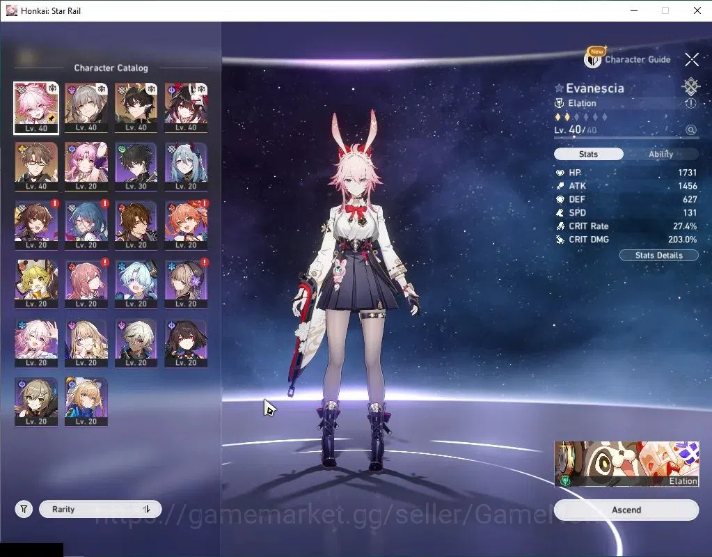 Honkai Star Rail Accounts Asia|TL 30|+1 Golden Companion|4 Limited| Evanesci image 5
