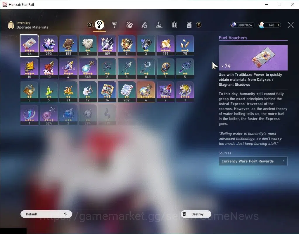 Honkai Star Rail Accounts Asia|TL 30|+1 Golden Companion|4 Limited| Evanesci image 7